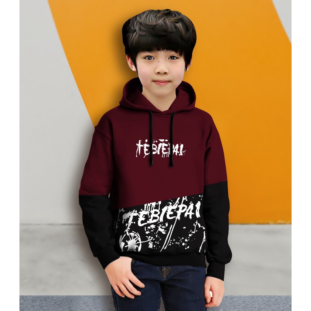 Hoodie Anak Tebiepai Anak Gaming Bahan Fleece Tebal /Jaket Anak Laki Laki/Jaket Anak Terbaru/4-11 TAHUN(FLAVA_STORE)