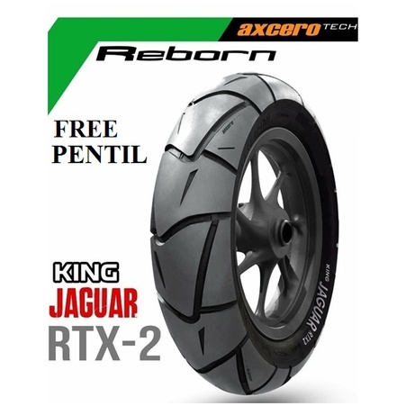 Ban Scoopy Kingland 100/90-12 Jaguar RTX Free Pentil Ban Motor Matic Ring 12 Ban Luar Tubeless Scoopy Freego