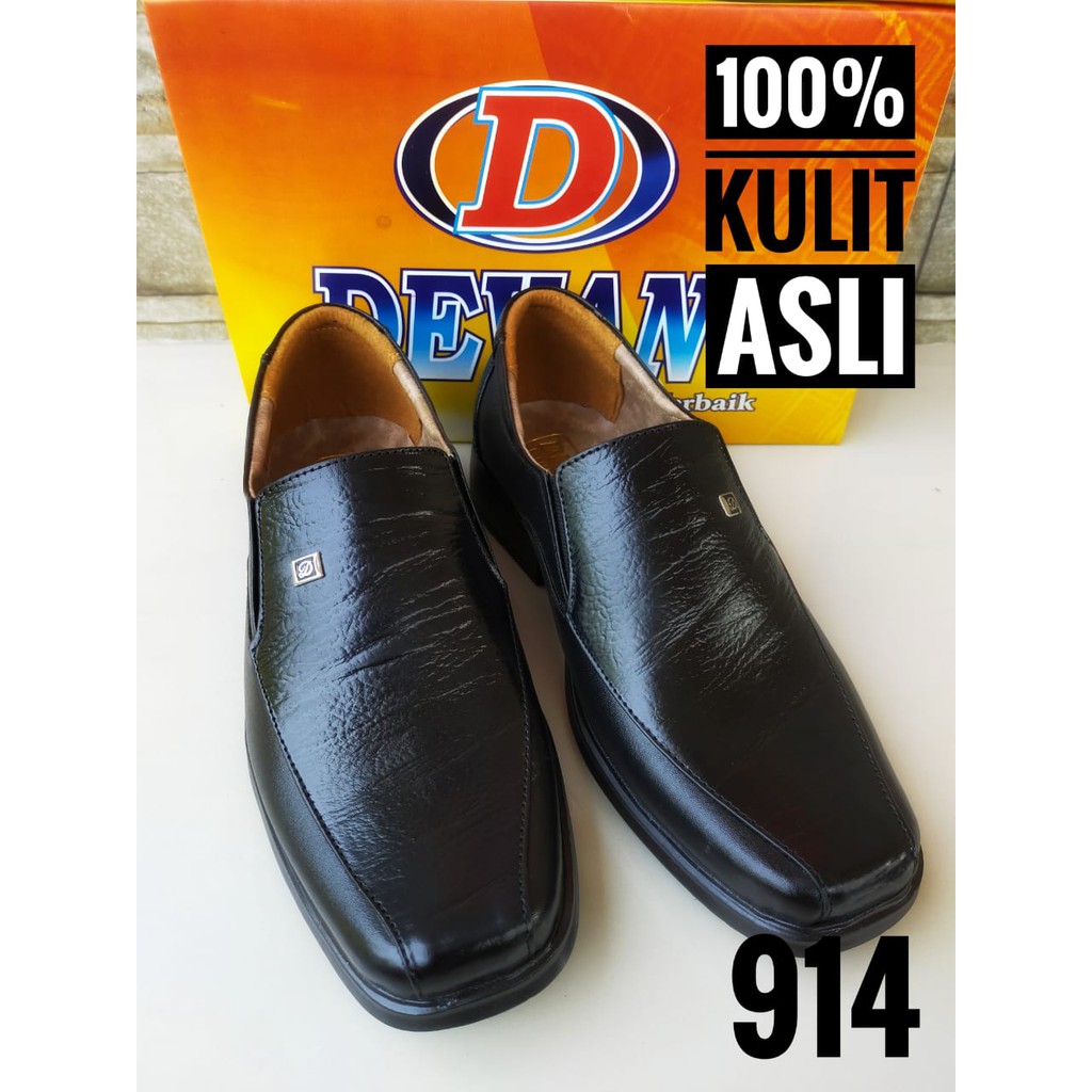 Sepatu DEVANO 914 kantor Pantofel kickers kulit asli pria dinas kerja murah