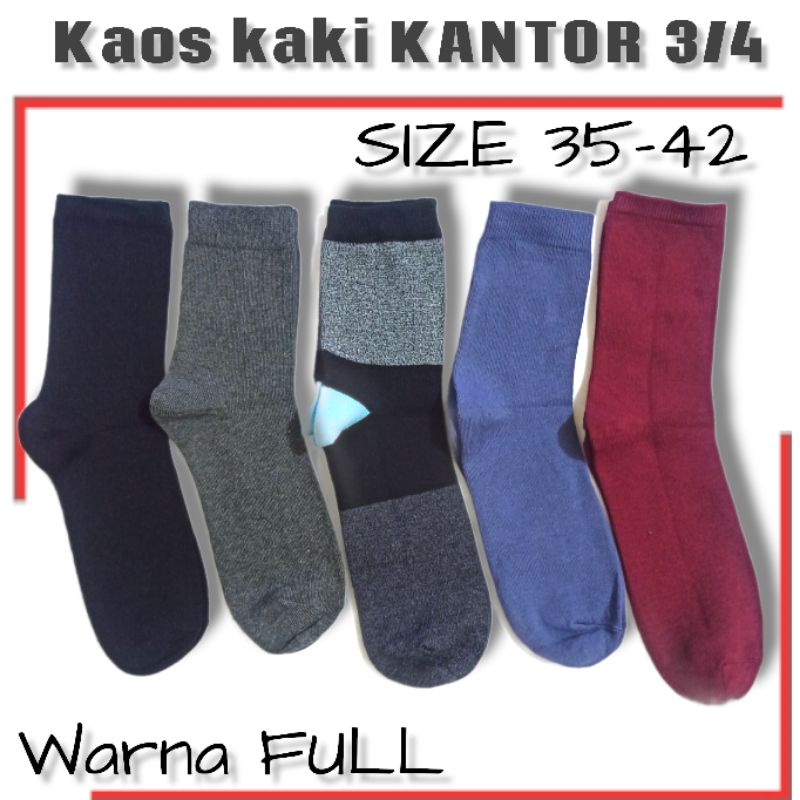 Kaos Kaki Pria 3/4 Kaos Kantor Polos (ladies kantor) Pria dan Wanita