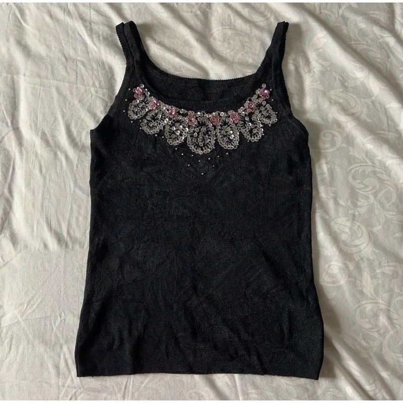 vintage black tanktop