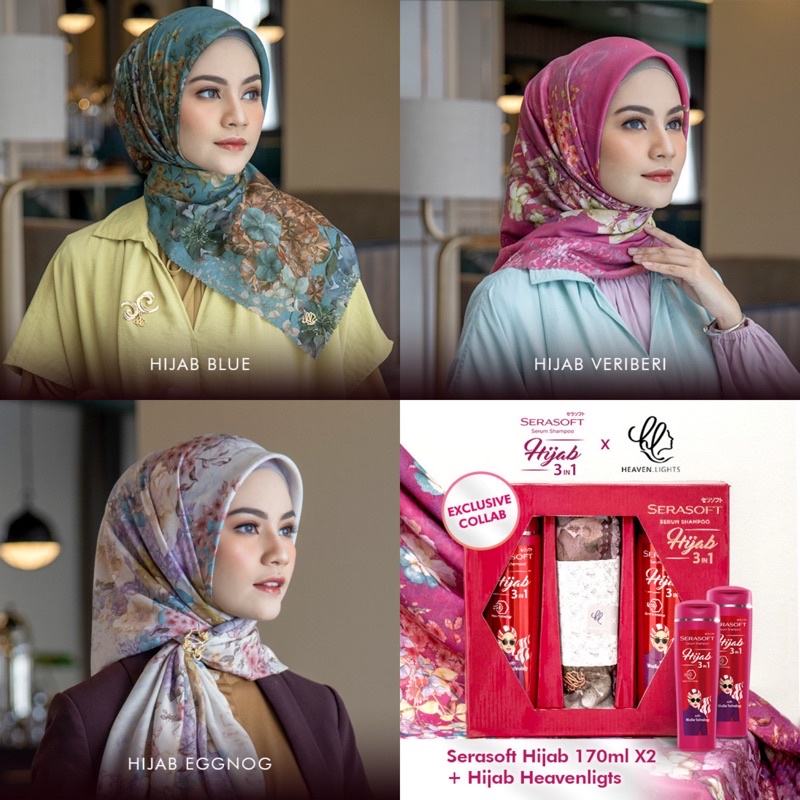 Serasoft hijab veriberi eggnog blue bundling HL by heavenlights