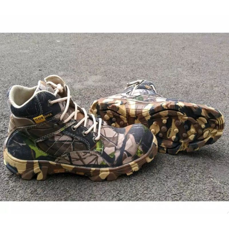 SEPATU LORENG AMRY CORDURA PDL DELTA sefty  MOTECAR MILITERY