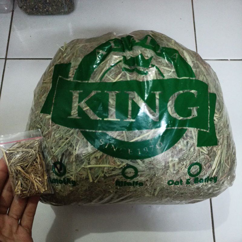 TIMOTHY HAY HAMSTER/GERBIL/LANDAK | CAMILAN SEHAT KAYA SERAT Hay AFK (Alfalfa King) MINI Pack Hay