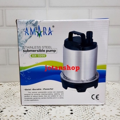 AMARA AA 3200 AA3200 mesin Pompa celup kolam air mancur hidroponik stainless steel