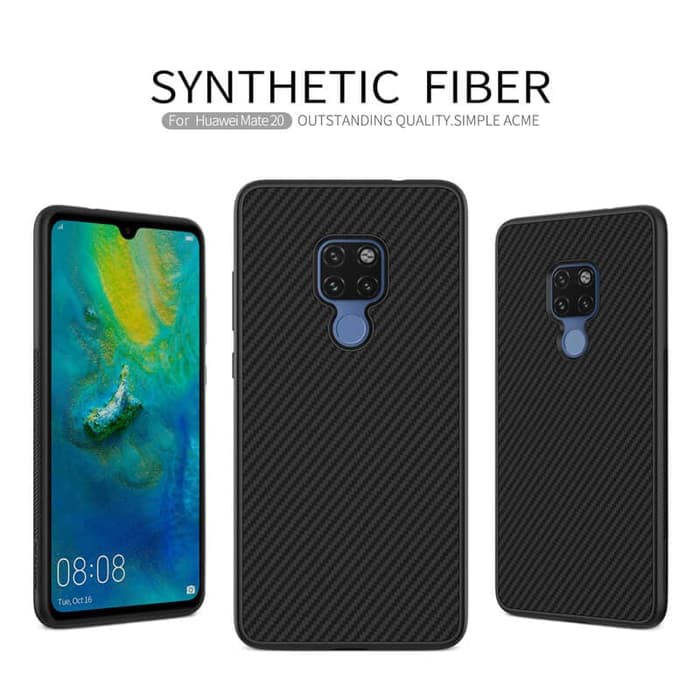 Hard Case Huawei Mate 20 NILLKIN Synthetic Fiber Carbon Casing Original