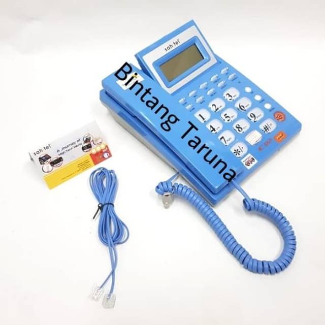 Telepon Kabel Sahitel S57 Cable Phone Sahitel S-57 (Biru)