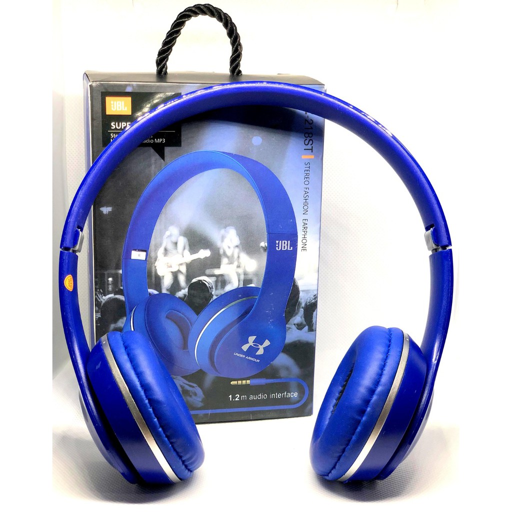 Headphone Bando MZ-218ST Stereo Super Bass Headset FM Radio MP3 1.2m Audio Interface