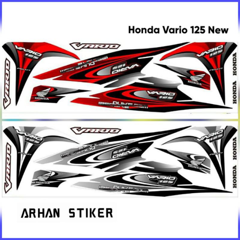 Stiker Skotlet Motor VARIO NEW 125  2012 2013 2014 Striping Variasi Racing Aksesoris