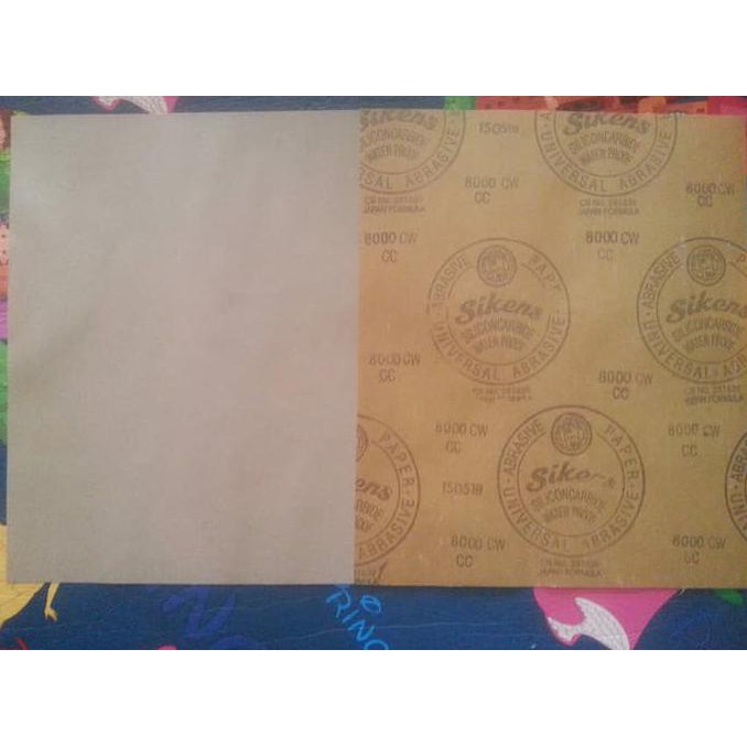 amplas sikens no.8000 / GRIT 8000 PER LEMBAR setara grit 10000