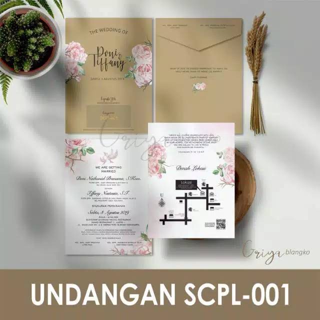 Undangan amplop coklat scpl 001 rustic