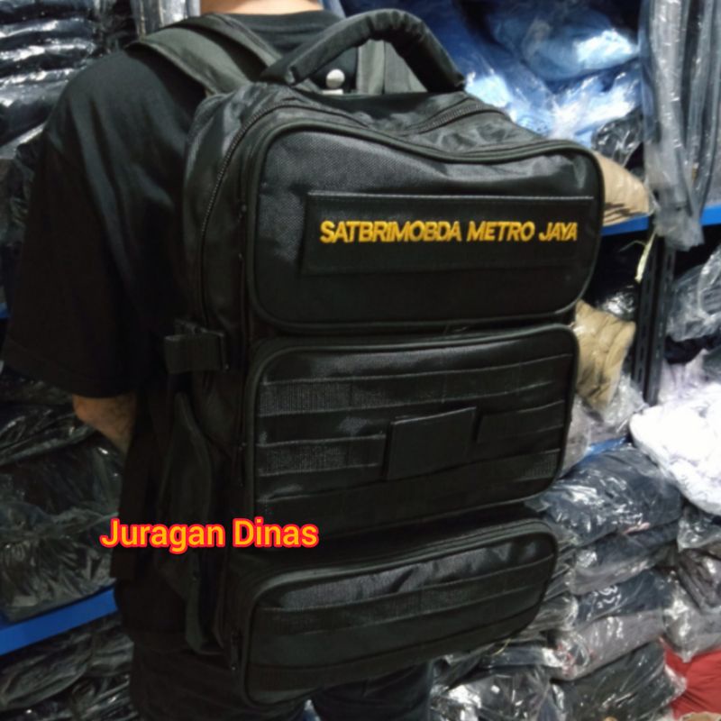 RANSEL HITAM (BKO) BRIMOB ASLI JATAH POLRI ORIGINAL