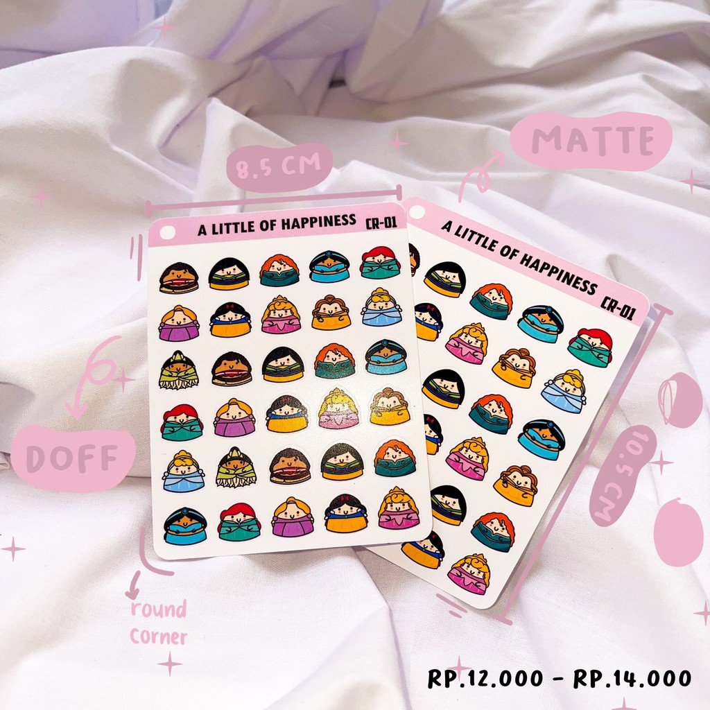 

CR-01 Disney Princess Sticker | Planner Deco Sticker