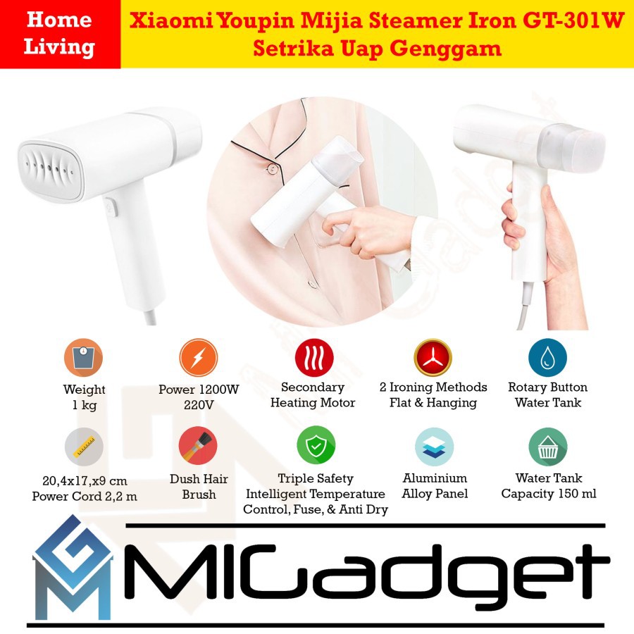 Mijia Setrika Uap Genggam Steamer Iron GT-301W