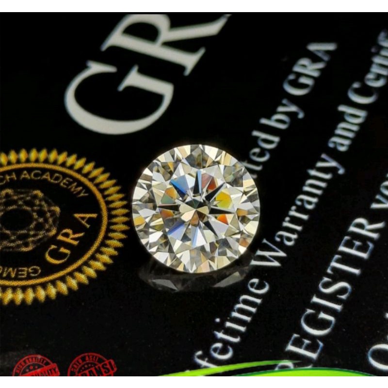 Batu Permata Real Moissanite Diamond Garansi