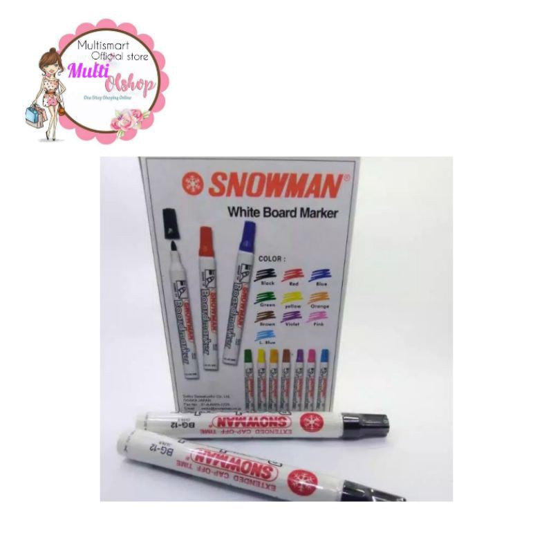 

Spidol Snowman White Board All Warna