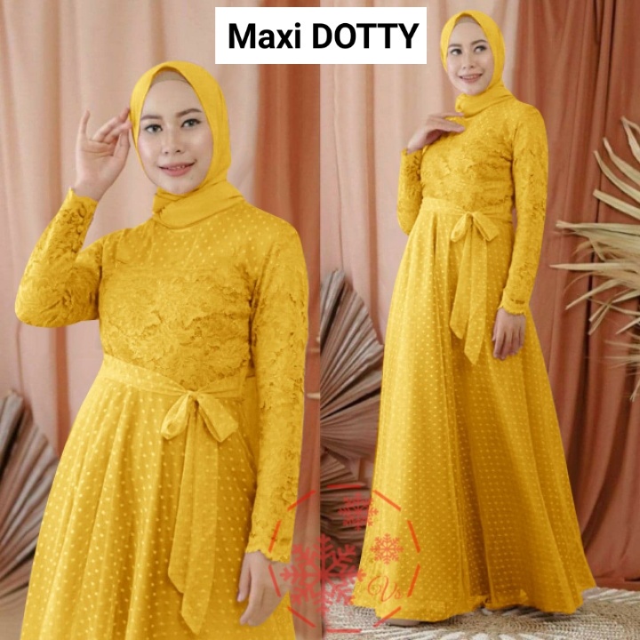 MAXI DOTTY vV / MAXI DRESS TILE DOTTY LD100-6