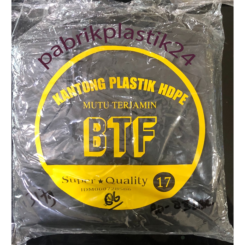 KANTONG PLASTIK KRESEK HITAM BTF Tebal