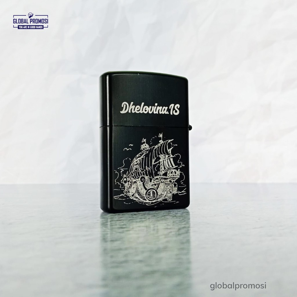 Zippo Custom Laser Grafir Souvenir Cetak Nama Logo Design Bebas Suka2