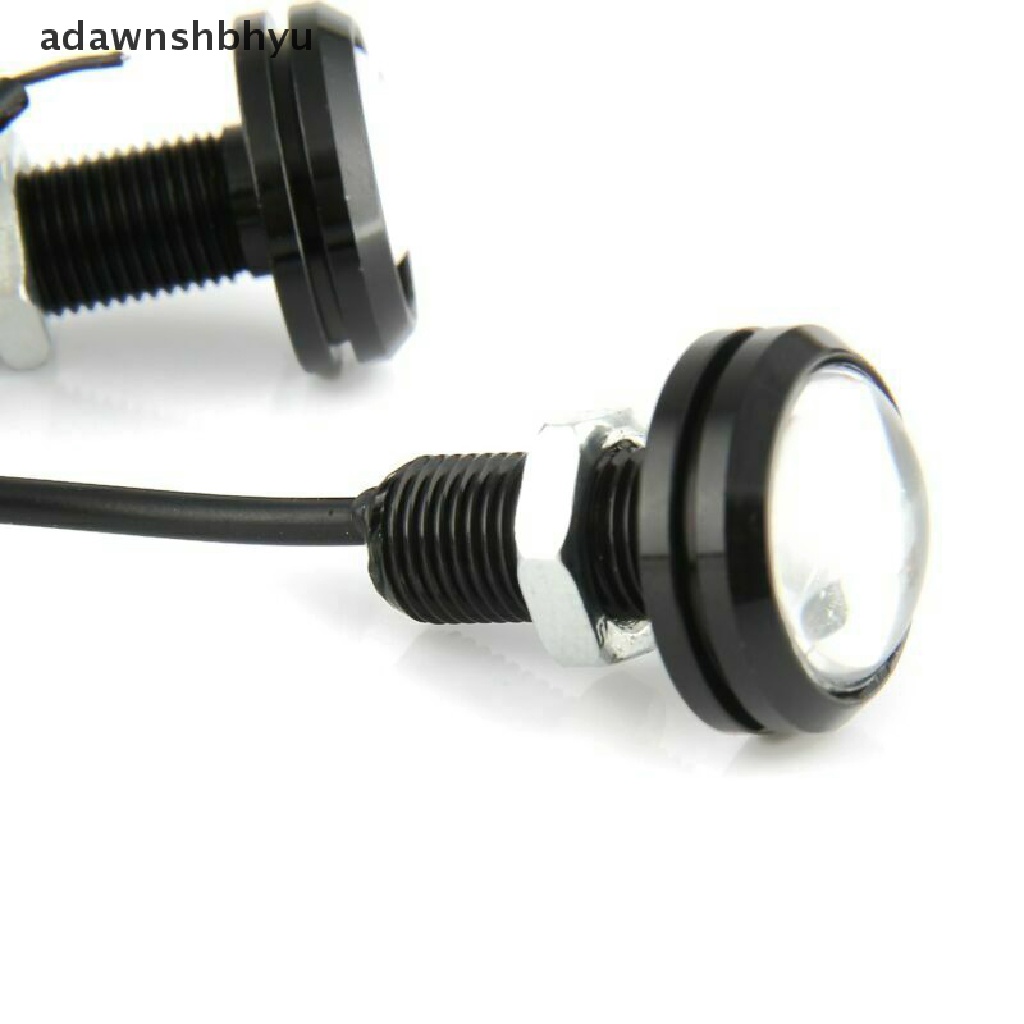 [adawnshbhyu] 2x Putih DC 12V 5W Eagle Eye LED Siang Hari Berjalan DRL Lampu Cadangan Lampu Mobil Auto Lamp