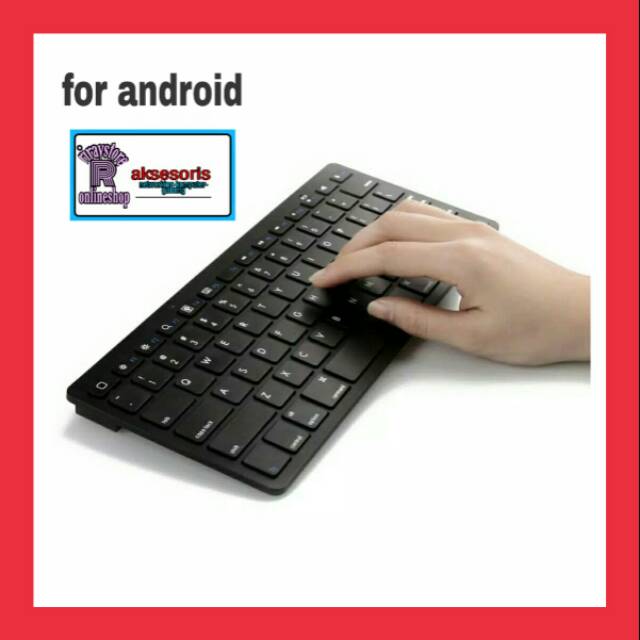 Keyboard mini wireless Ultra slim For Laptop,PC,Tablet Terbaik