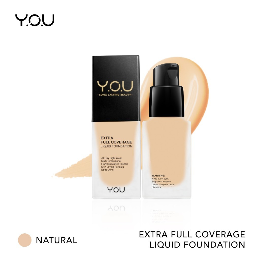 Kosmetik Wajah  Kosmetik Murah Y.O.U EXTRA FULL LIQUID FOUNDATION