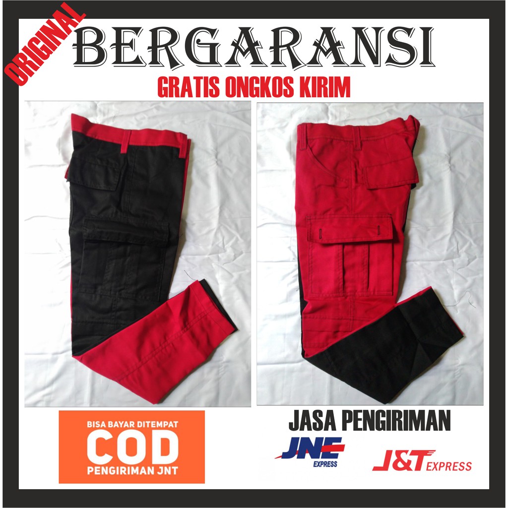 CELANA ALPIN PUNK MERAH HITAM PANJANG POLOS TANPA MOTIF CELANA ALPIN PUNK MERAH HITAM PANJANG POLOS TANPA MOTIF