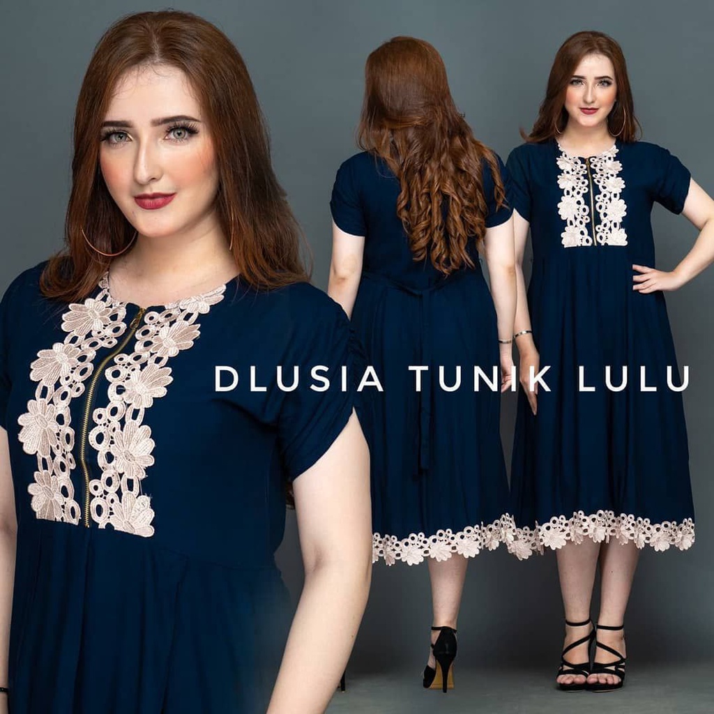GAMIS BATIK MANGGAR,SEKAR,CANTIK, KUBIS,KUPU,PADI,DAUN/COD-LULU NAVY