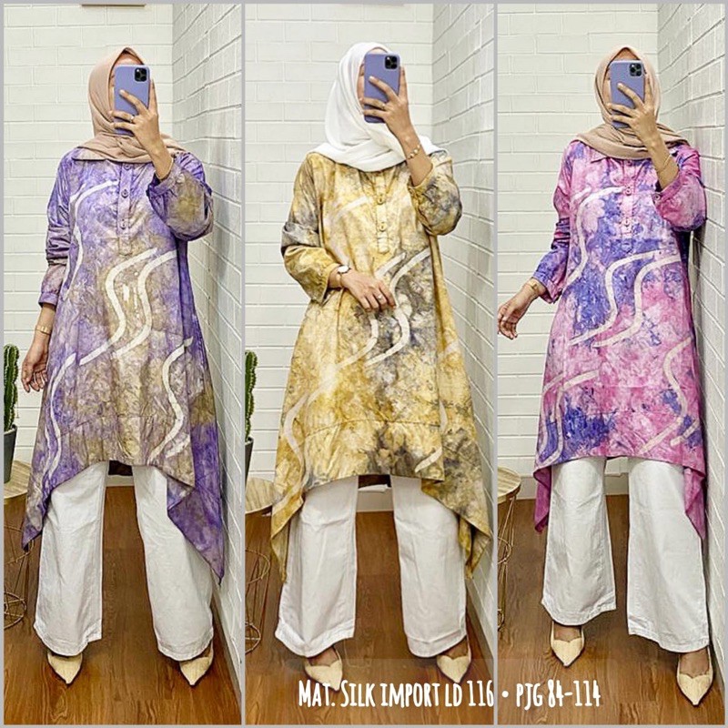 tunik tie die silk import