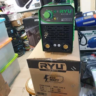 RYU RII 120-2 Mesin Travo Las Listrik Inverter MMA 120 450 Watt MADE IN JAPAN