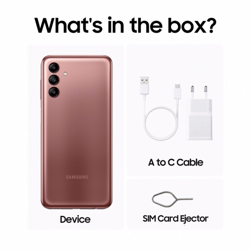 Samsung Galaxy A04s [4GB+64GB] Exynos 850 | 50MP Triple Camera | 6.5” PLS LCD | Li-Po 5000mAh | Garansi Resmi Sein 1 Tahun