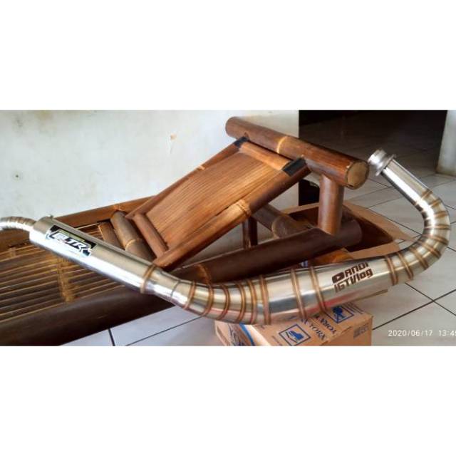 Knalpot RX-KING kolong kobra stenlis SUPER PRO @_TR RACING