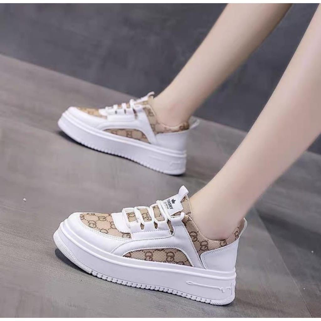 AID 0102 SEPATU WANITA GG FASHION SEPATU  CANTIK SNEAKER LOCAL