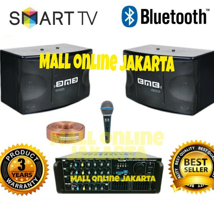 Paket Sound system BMB 10 inch original weston bluetooth karaoke