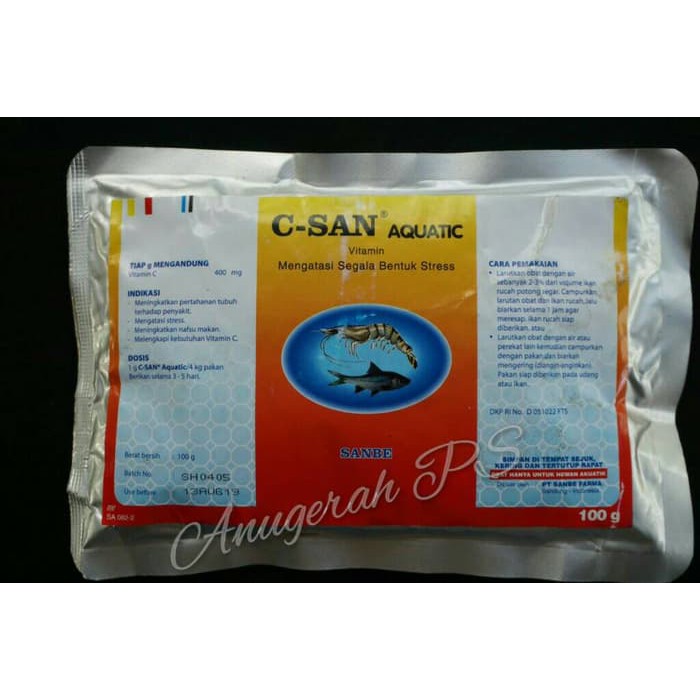Vitamin C Ikan C San Aquatik Sanbe Farma