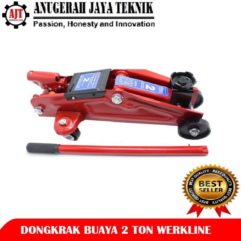 Dongkrak Buaya 2 Ton Hidrolik - Hydraulic Floor Jack Werkline