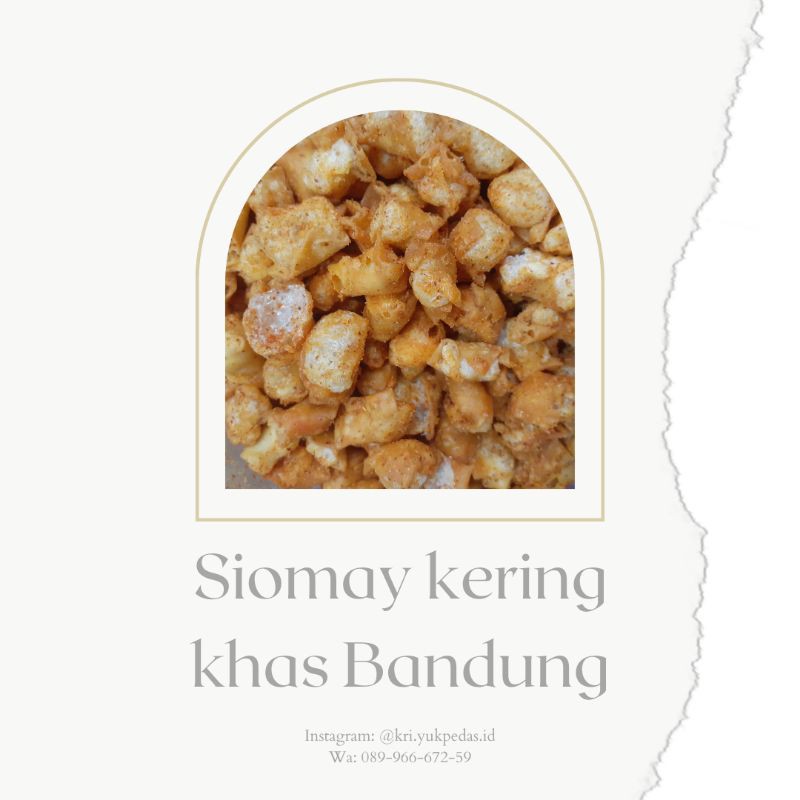 

Siomay kering KHAS BANDUNG TERMURAH SE-SHOPEE (kemasan pouch isi 125gr)
