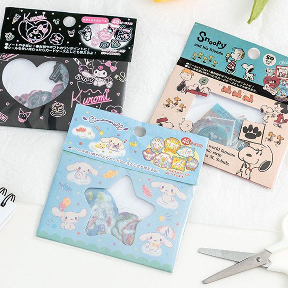 Agustina Stiker PVC Aksesoris Kantor Kawaii Album KT Kucing Dccor Label Laptop Skin Sticker Alat Tulis Kartun Hias Stick