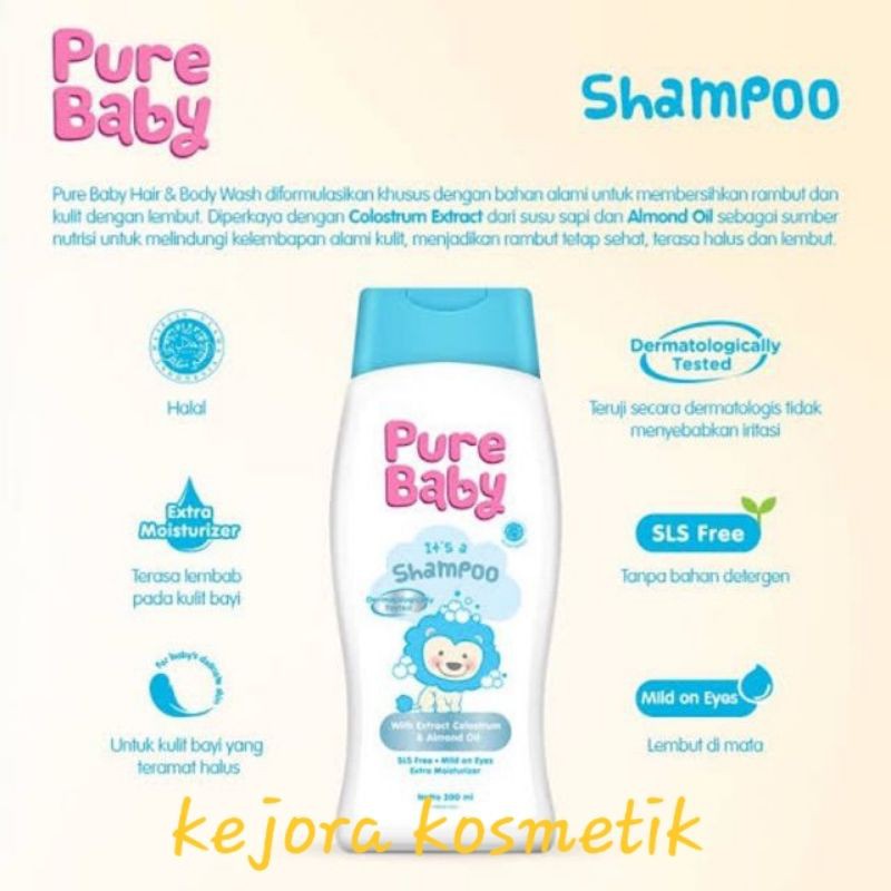 (promo murah) pure baby shampoo 200ml