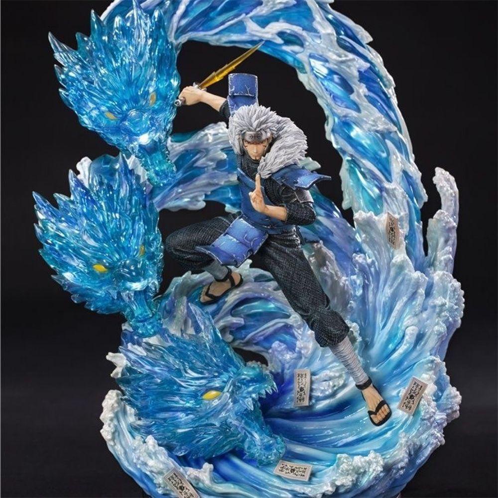 【 ELEGANT 】 Naruto Action Figure Anime Jepang Anime Model Figure Mainan Hatake Kakashi Hashirama Tobirama PVC Kartun NARUTO