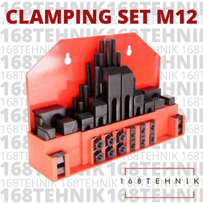 CLAMPING KIT M12 / CLAMP SET 12 / JEPIT CLAMPING / KLEM PROSES MILLING
