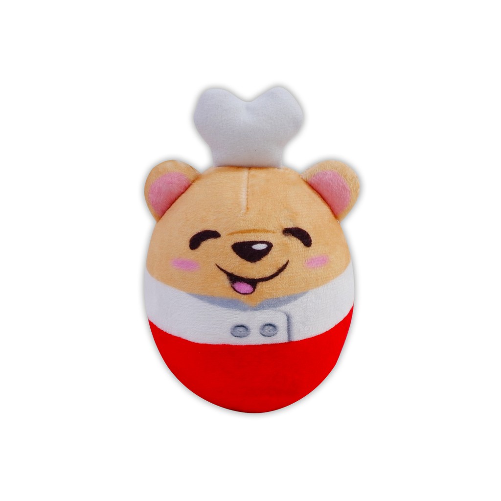 Gantungan Kunci ISTANA BONEKA Egg Boney Chef boneka mini hadiah bucket souvenir boneka plush telor gemas squisy