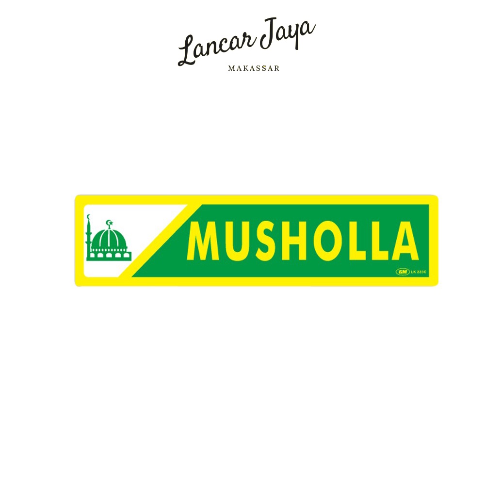 

Papan Tanda Sign Board Label Acrylic Musholla LK 223 C
