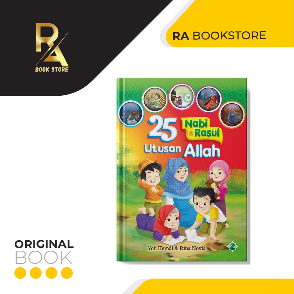 Buku Anak Islami - 25 Nabi dan Rasul Utusan Allah Lengkap Hard Cover