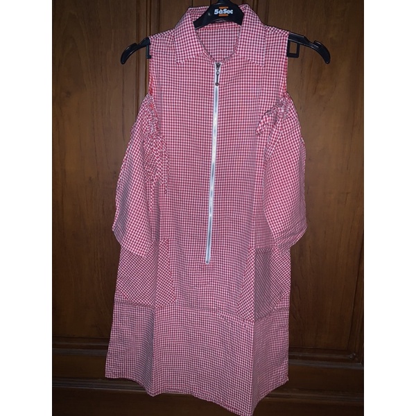 Preloved Off Shoulder Dress (Red)