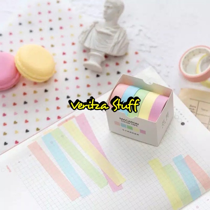 

Star Veritza Masking Tape/Washi Tape Macaron Edition 5 In 1 Hot Sale