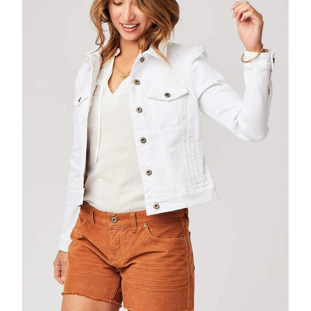 Carve Women's Drift Jacket White / Jaket Jeans Putih