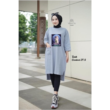 COMBED KAOS MIDI / TUNIK 24s ALLSIZE VENYTA