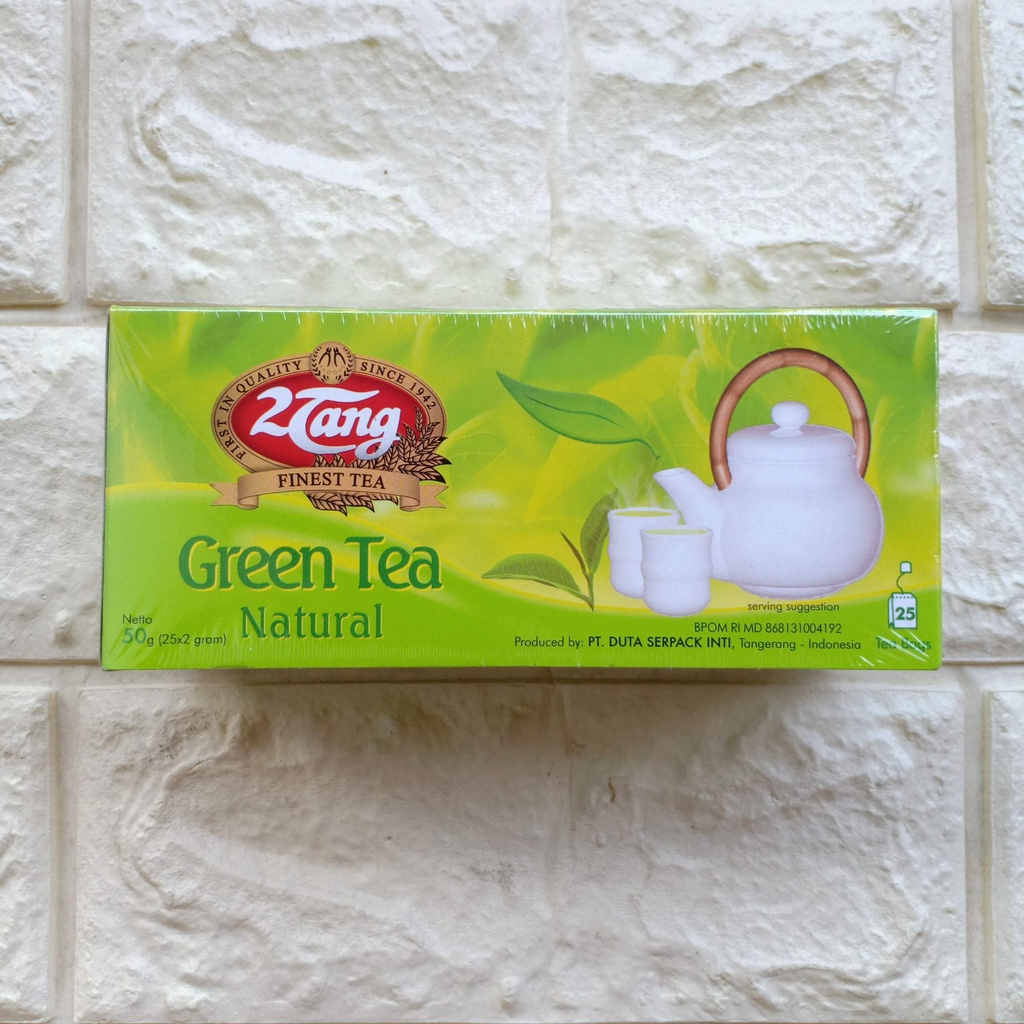 2Tang Teh Celup 2 Tang Finest Tea Asli Vanila Hitam Melati Hijau Premium Jasmine Vanilla Black Green