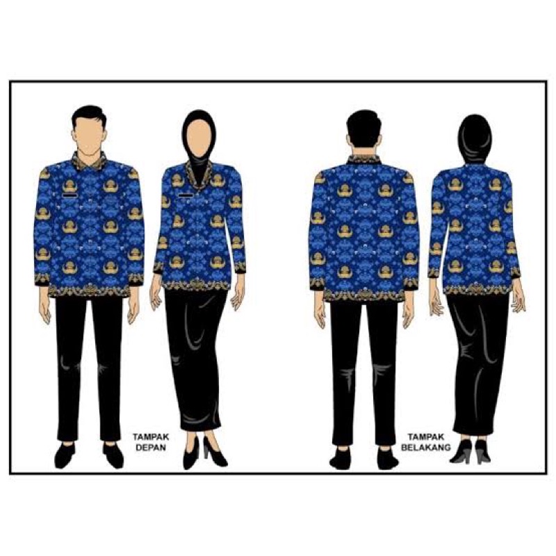 kemeja korpri terbaru 2022 Lapis Furing